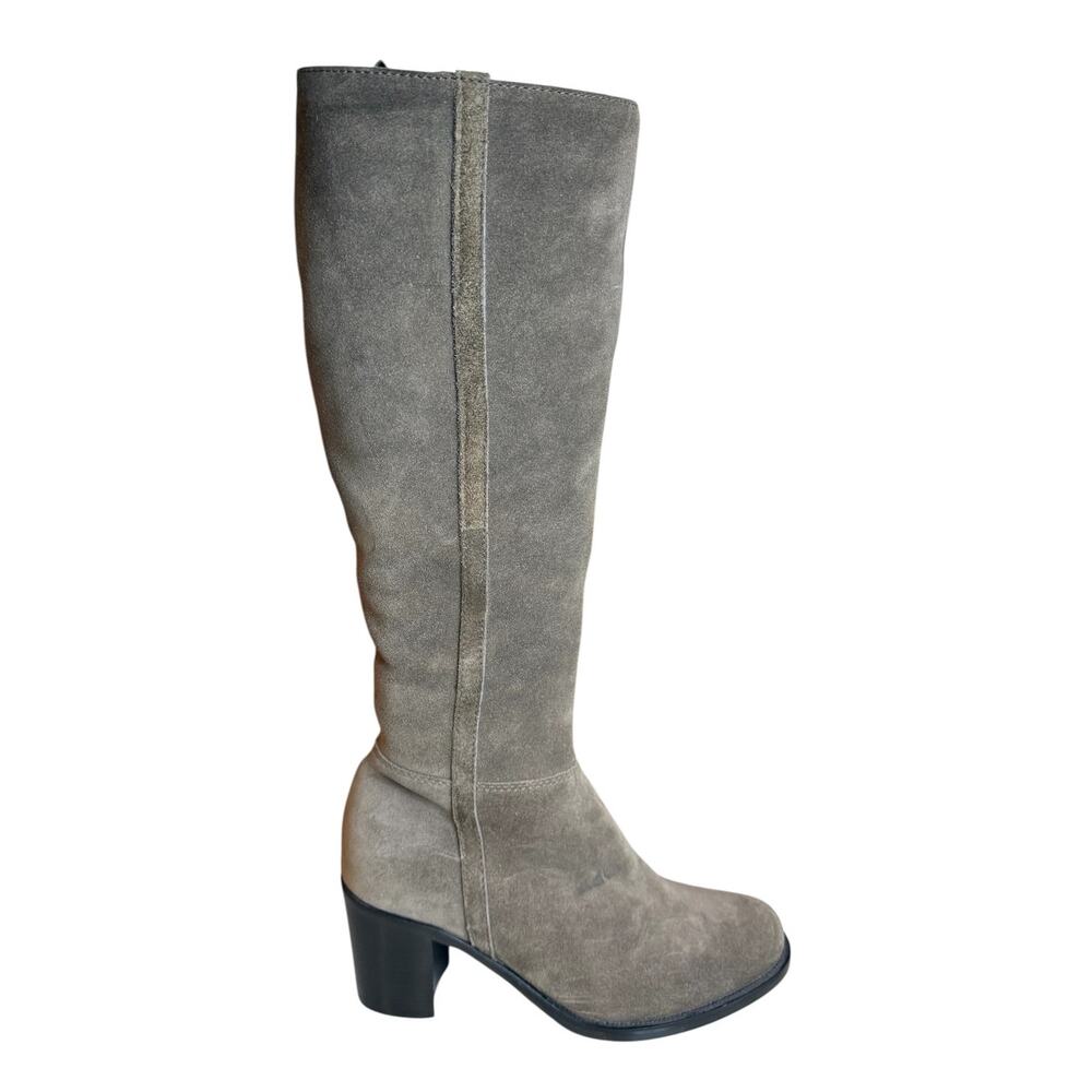 La Canadienne Tall Waterproof Suede Boots Taupe 6.5